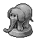 Bronzener Elefant